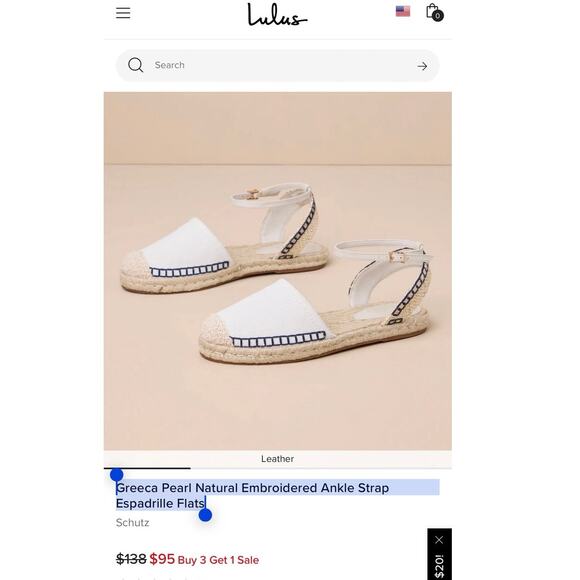 Lulus Natural Embroidered AnkleStrap
Espadrille1.5 in.platform-SEE BELOW FOR SZ - Picture 5 of 5